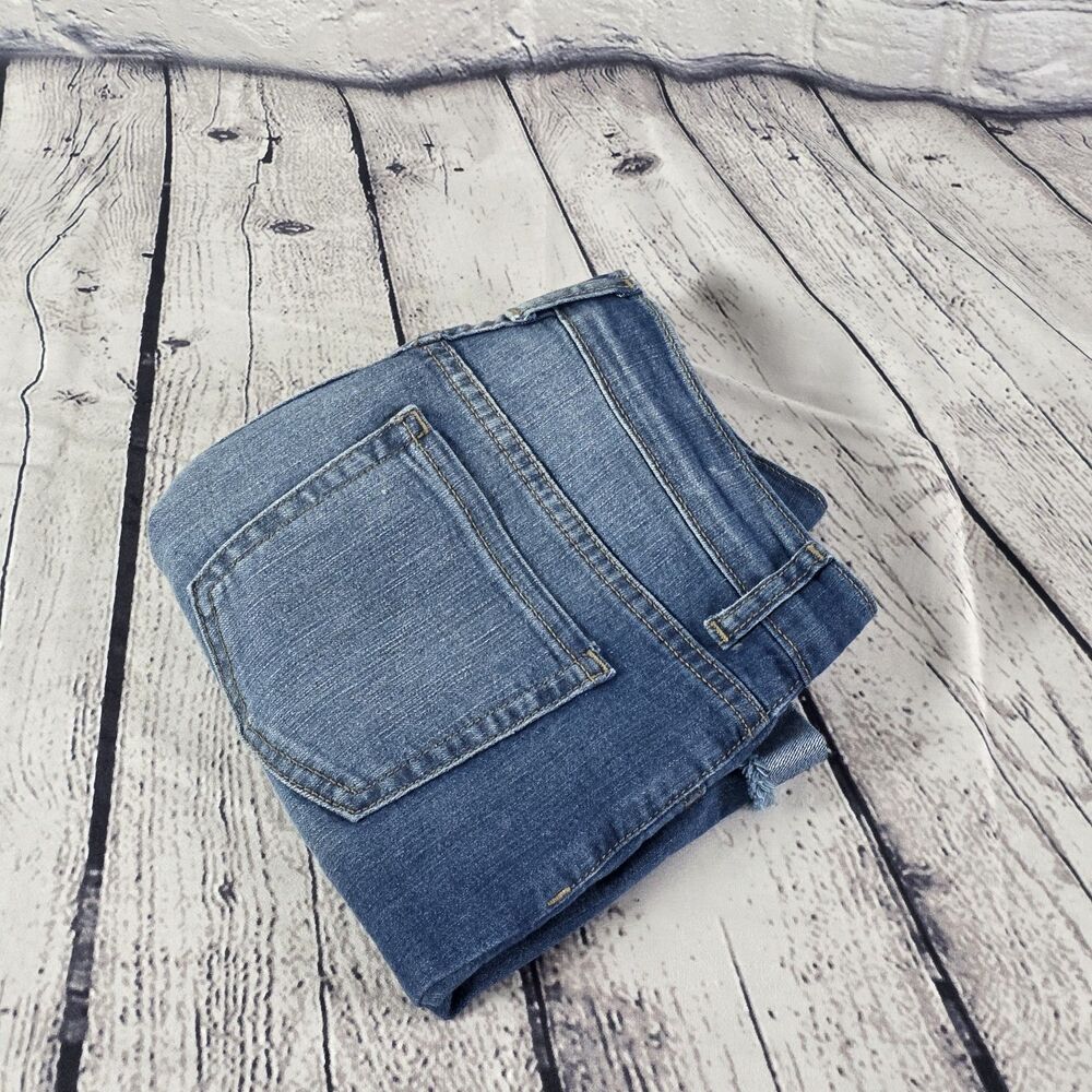 Childrens Place Girls Sz 12 Blue High Waist Denim Shorts